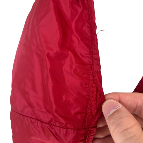 Moncler Down Filled Red Nylon Infiniti Scarf Wrap Scarf Red Winter Luxury - Picture 5 of 9